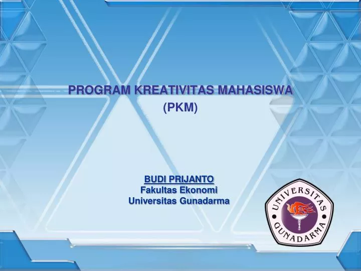 program kreativitas mahasiswa pkm