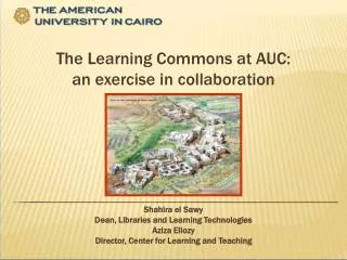 The Learning Commons at AUC: an exercise in collaboration