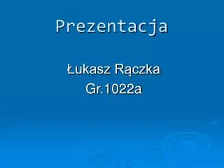 prezentacja