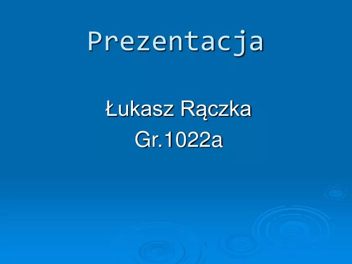 prezentacja