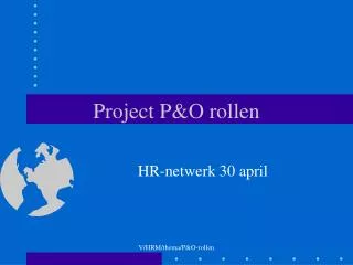project p o rollen