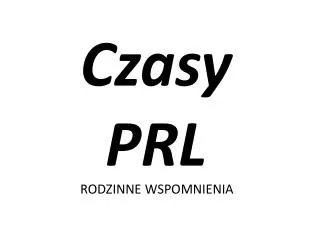 czasy prl