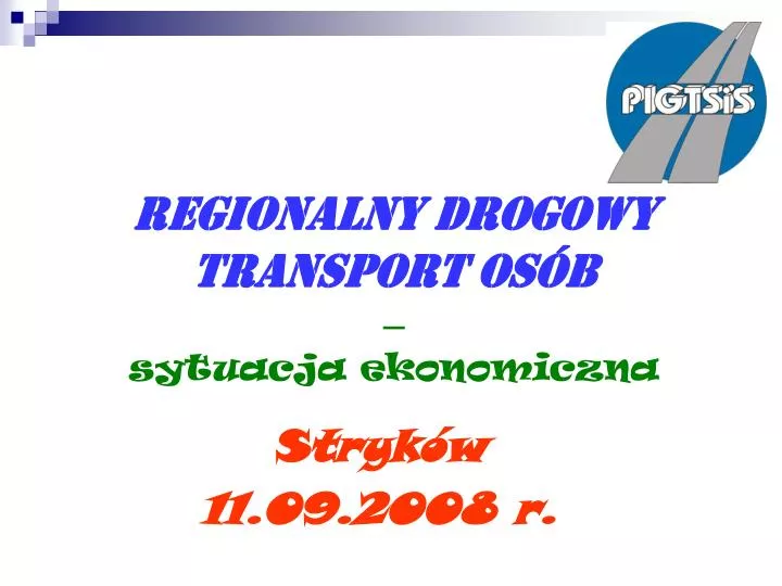 regionalny drogowy transport os b sytuacja ekonomiczna