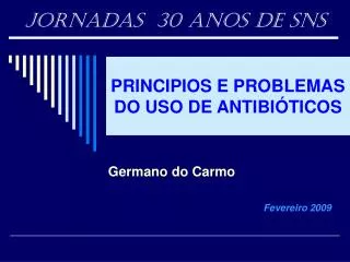 principios e problemas do uso de antibi ticos