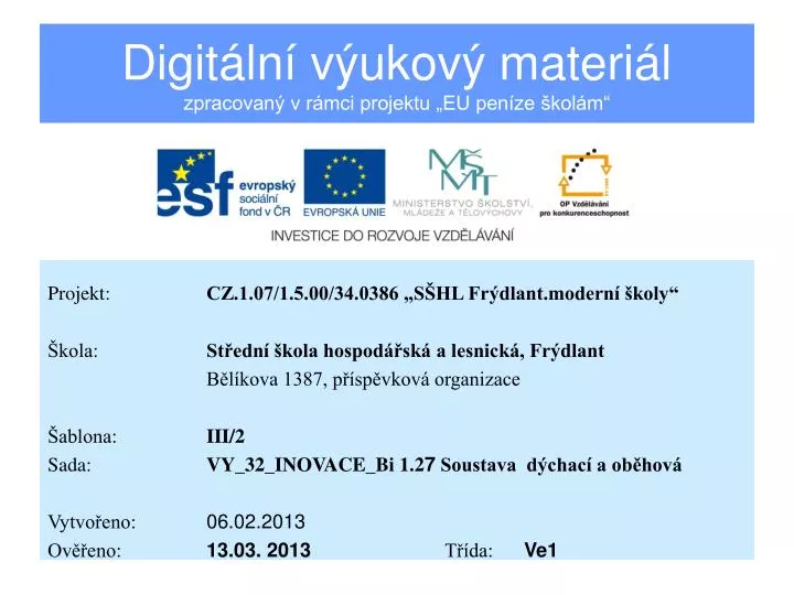 digit ln v ukov materi l zpracovan v r mci projektu eu pen ze kol m