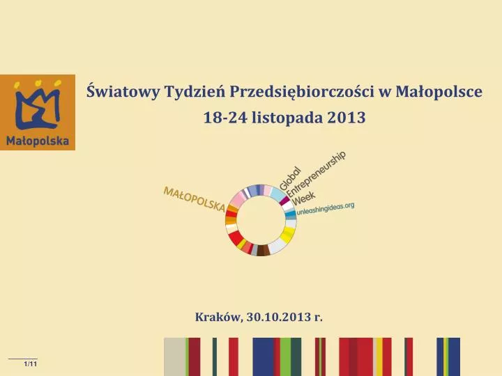 wiatowy tydzie przedsi biorczo ci w ma opolsce 18 24 listopada 2013