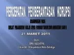 PERCEPATAN PEMBERANTASAN KORUPSI - slide 1