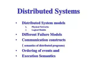 distributed systems