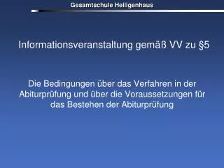 informationsveranstaltung gem vv zu 5