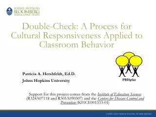 Double-Check: A Process for Cultural Responsiveness Applied to Classroom Behavior