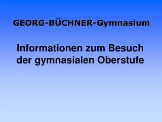 georg b chner gymnasium