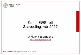 kurs i e s rett 2 avdeling v r 2007