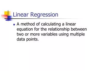 Linear Regression