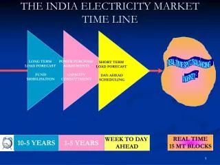 THE INDIA ELECTRICITY MARKET TIME LINE