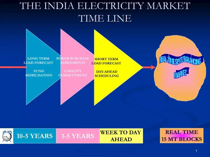 the india electricity market time line