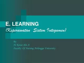 e learning keperawatan sistem integumen