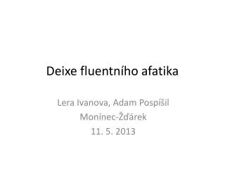 deixe fluentn ho afatika