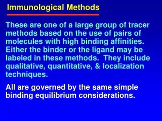 Immunological Methods