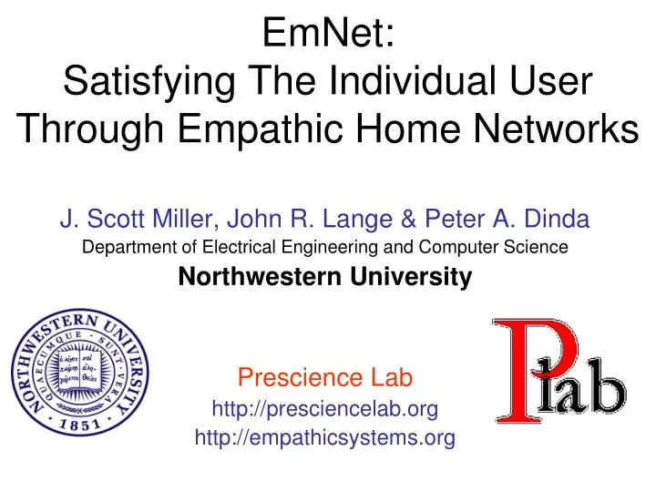 emnet satisfying the individual user through empathic home networks