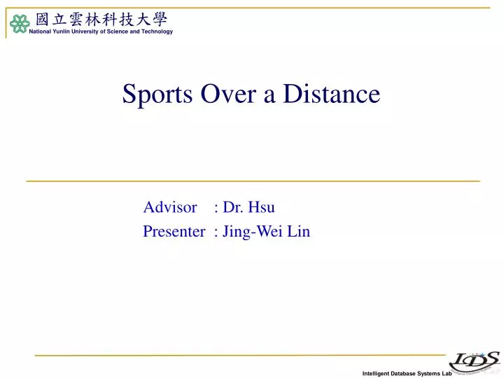 sports over a distance