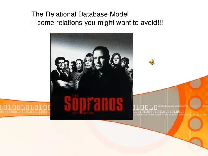 the relational database model some relations you might want to avoid