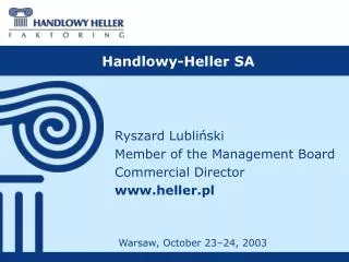 Handlowy-Heller SA