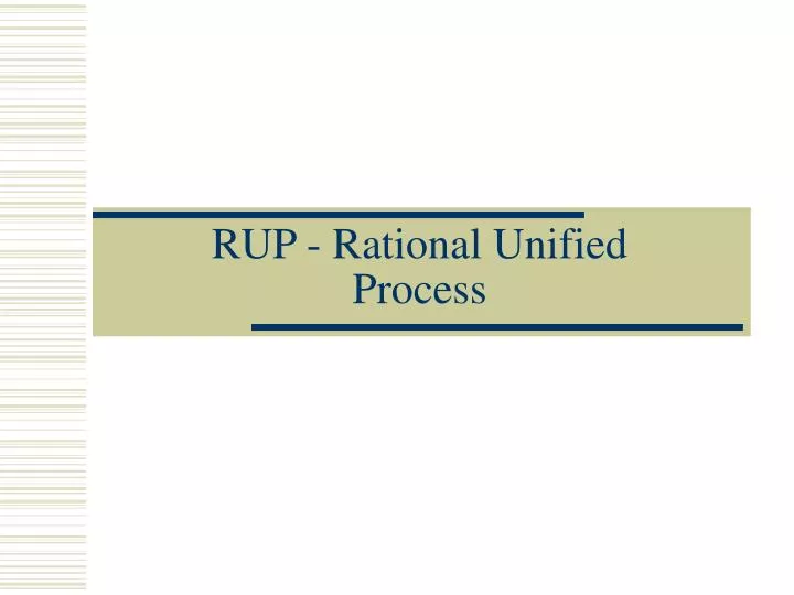 rup rational unified process