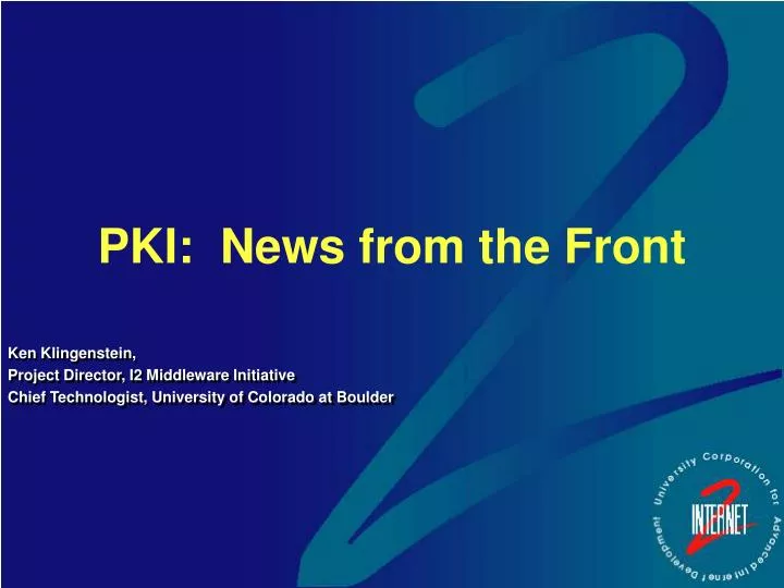 pki news from the front