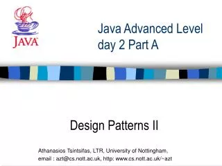 Java Advanced Level day 2 Part A