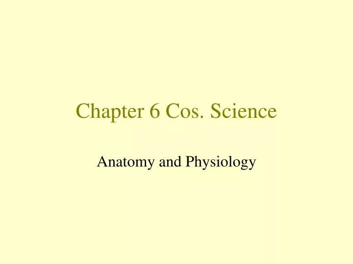 chapter 6 cos science