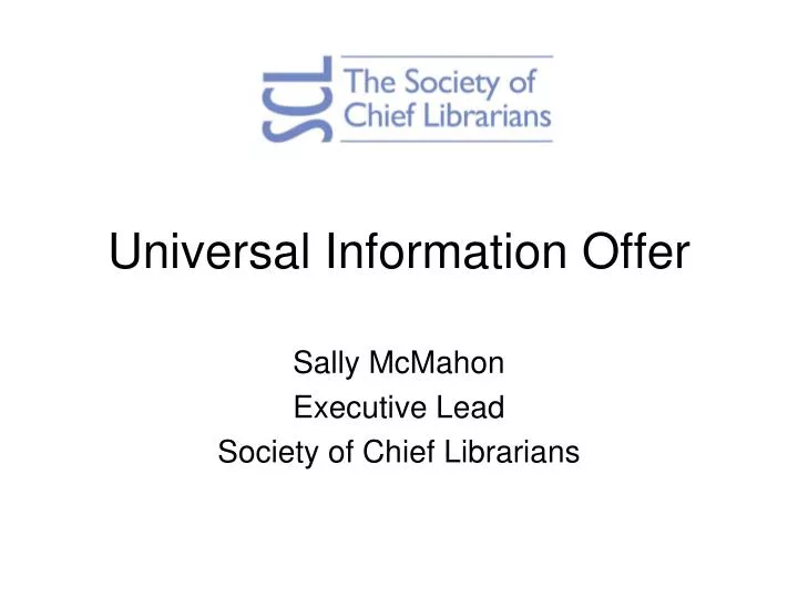 universal information offer