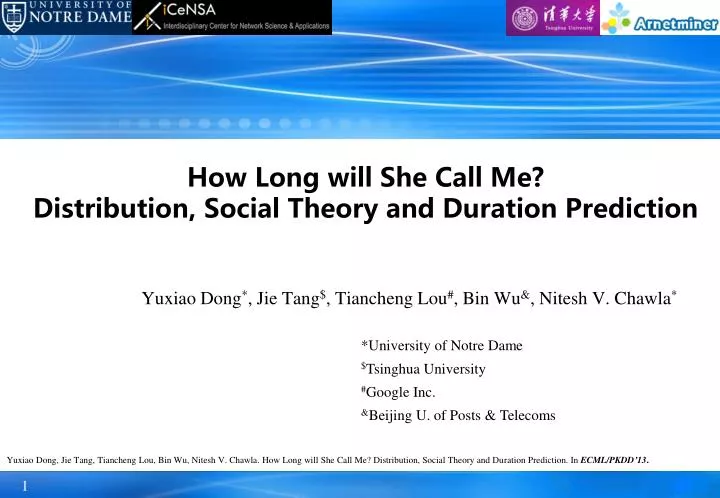 how long will she call me distribution social theory and duration prediction
