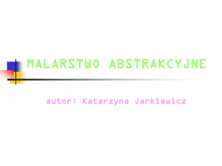 malarstwo abstrakcyjne