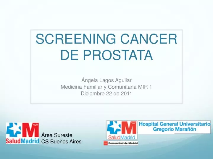 screening cancer de prostata