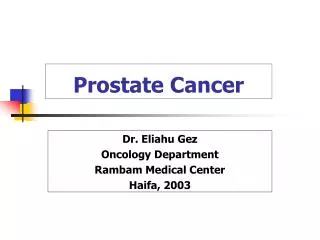 Prostate Cancer