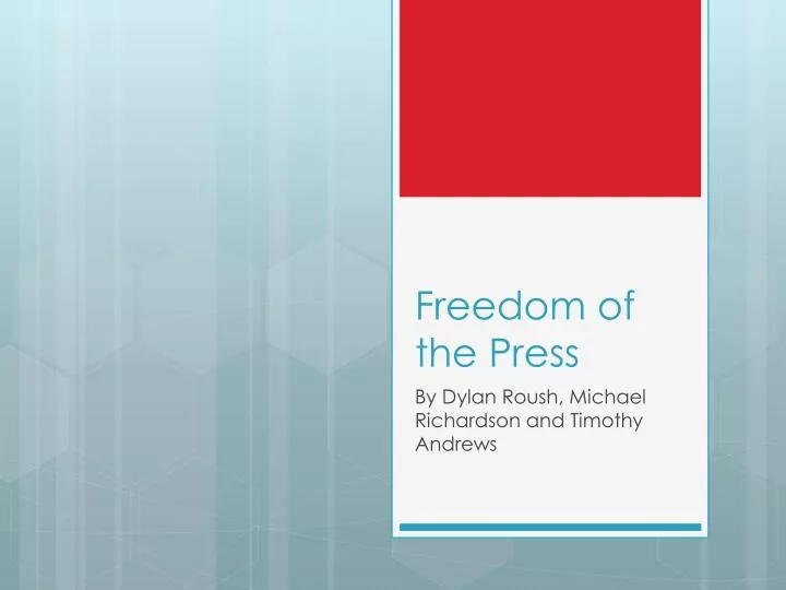 freedom of the press