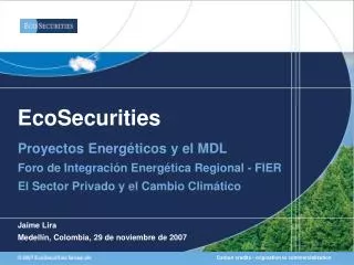 ecosecurities