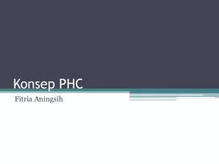 konsep phc