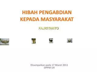 hibah pengabdian kepada masyarakat