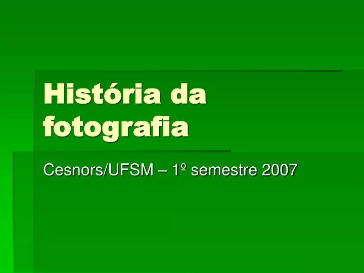 hist ria da fotografia