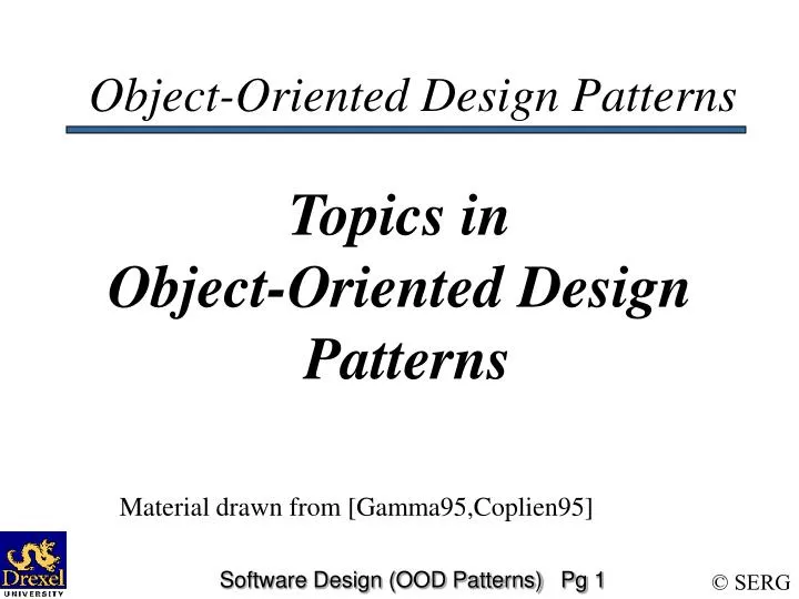 object oriented design patterns