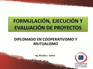 formulaci n ejecuci n y evaluaci n de proyectos