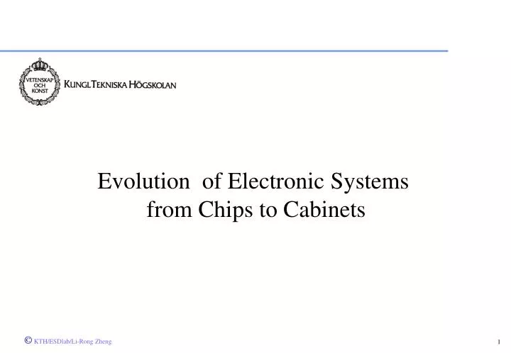 evolution of electronic systems from chips to cabinets