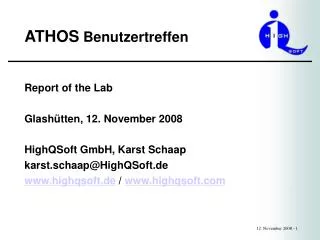 athos benutzertreffen