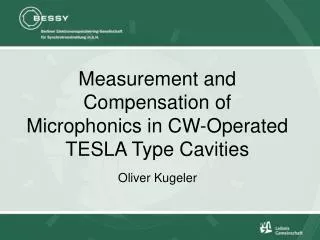 Measurement and Compensation of Microphonics in CW-Operated TESLA Type Cavities