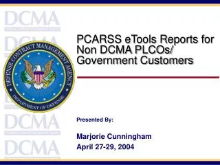 PCARSS eTools Reports