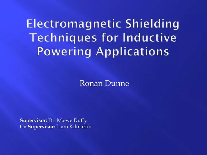electromagnetic shielding techniques for inductive powering applications