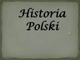 historia polski