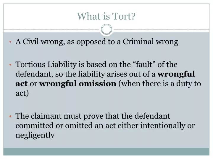 what is tort