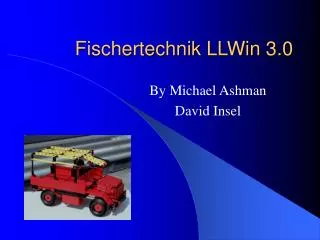 Fischertechnik LLWin 3.0
